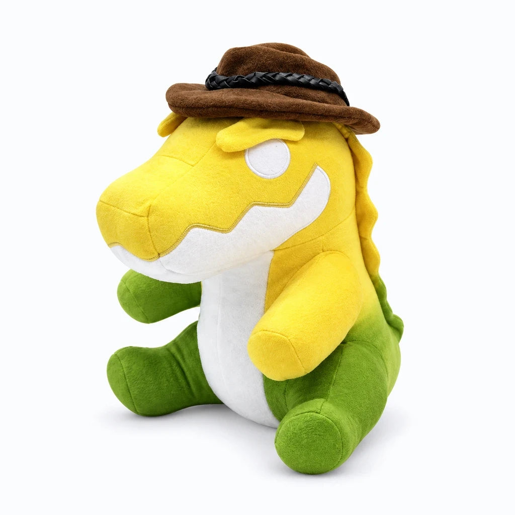 Doudou en gaze de coton vert glissé dans un sac, format portable