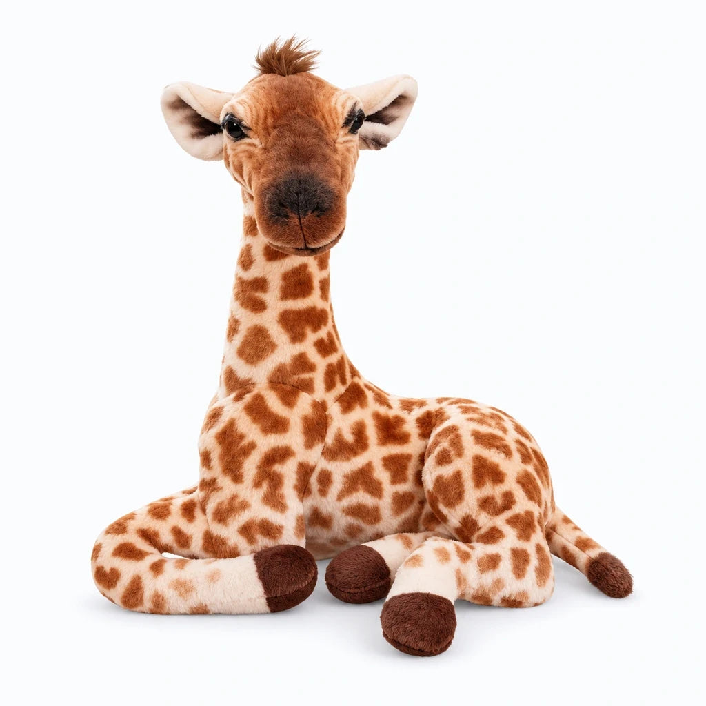 Peluches girafes avec silhouette ronde et style kawaii pour chambre douillette