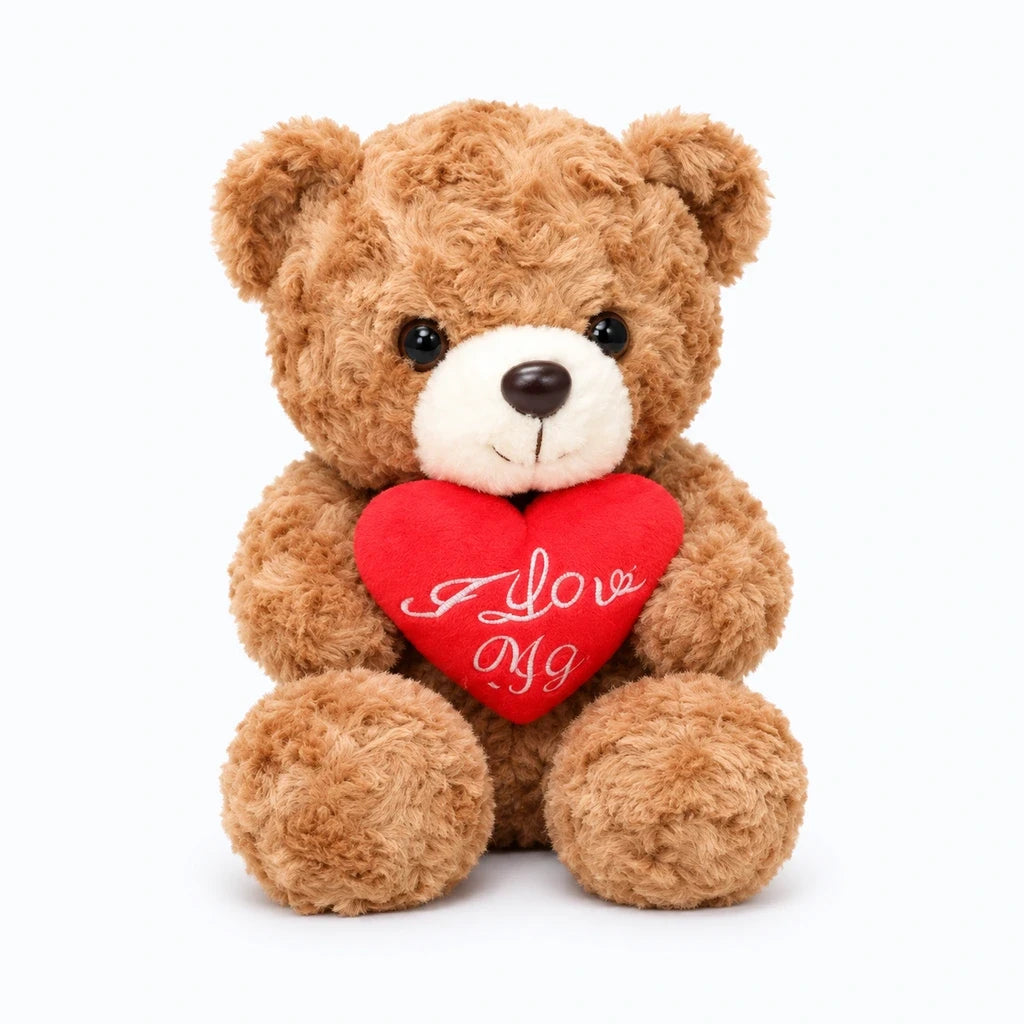 Oursons peluche de différentes tailles, cadeau tendre avec finitions décoratives