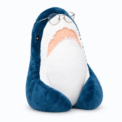 Peluches géantes requin aux formes arrondies, rembourrage confortable pour lire