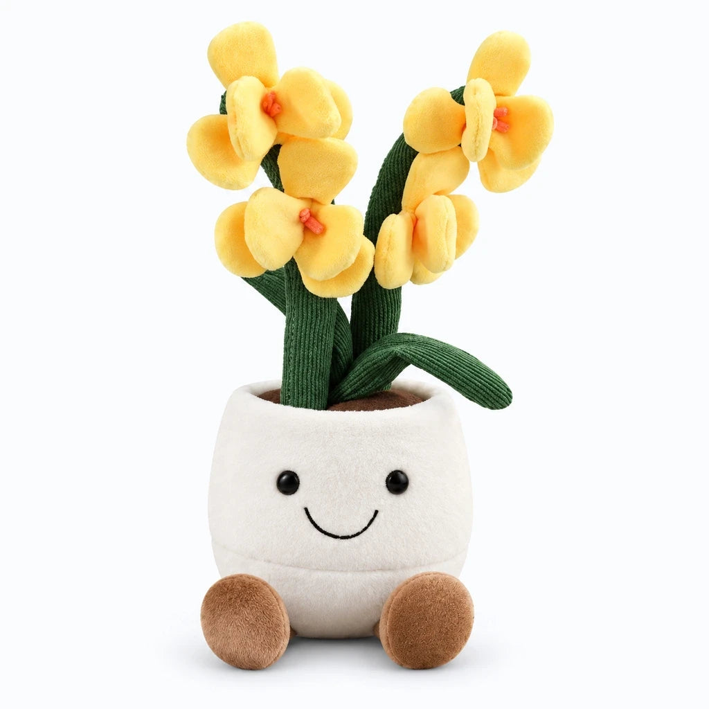 Peluches kawaii colorées empilées sur une étagère, texture souple et douce