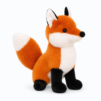 Renard peluche disponible en trois formats, du petit modèle au grand compagnon
