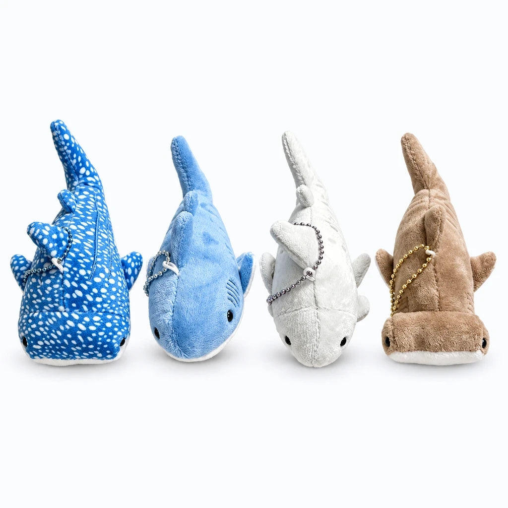 Mini requin peluche moelleux avec attache pour trousseau ou cartable