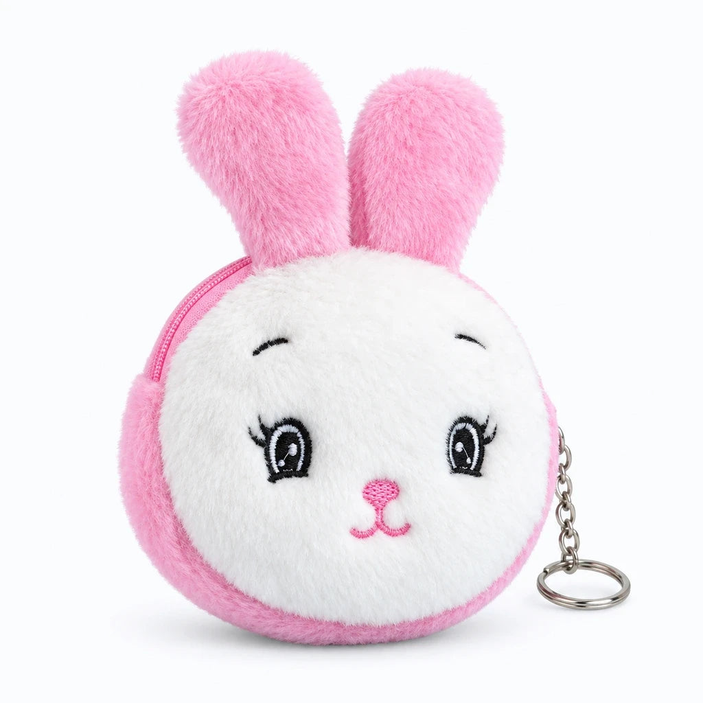 Porte cles peluche mouton blanc crème, design animalier discret et léger à accrocher au trousseau