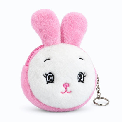 Porte cles peluche mouton blanc crème, design animalier discret et léger à accrocher au trousseau
