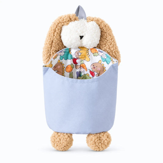 Pochette de rangement en forme de lapin suspendue à la tête de lit, organisateur pour couches et jouets de bébé